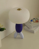 Modern Glass Balloon Table Lamp Sculptural Integrated LED Bedside Lighting for Contemporary Home Decor