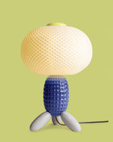 Modern Glass Balloon Table Lamp Sculptural Integrated LED Bedside Lighting for Contemporary Home Decor