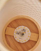 Portable Bamboo Lantern LED Table Lamp for Desk and Bedside USB Charging