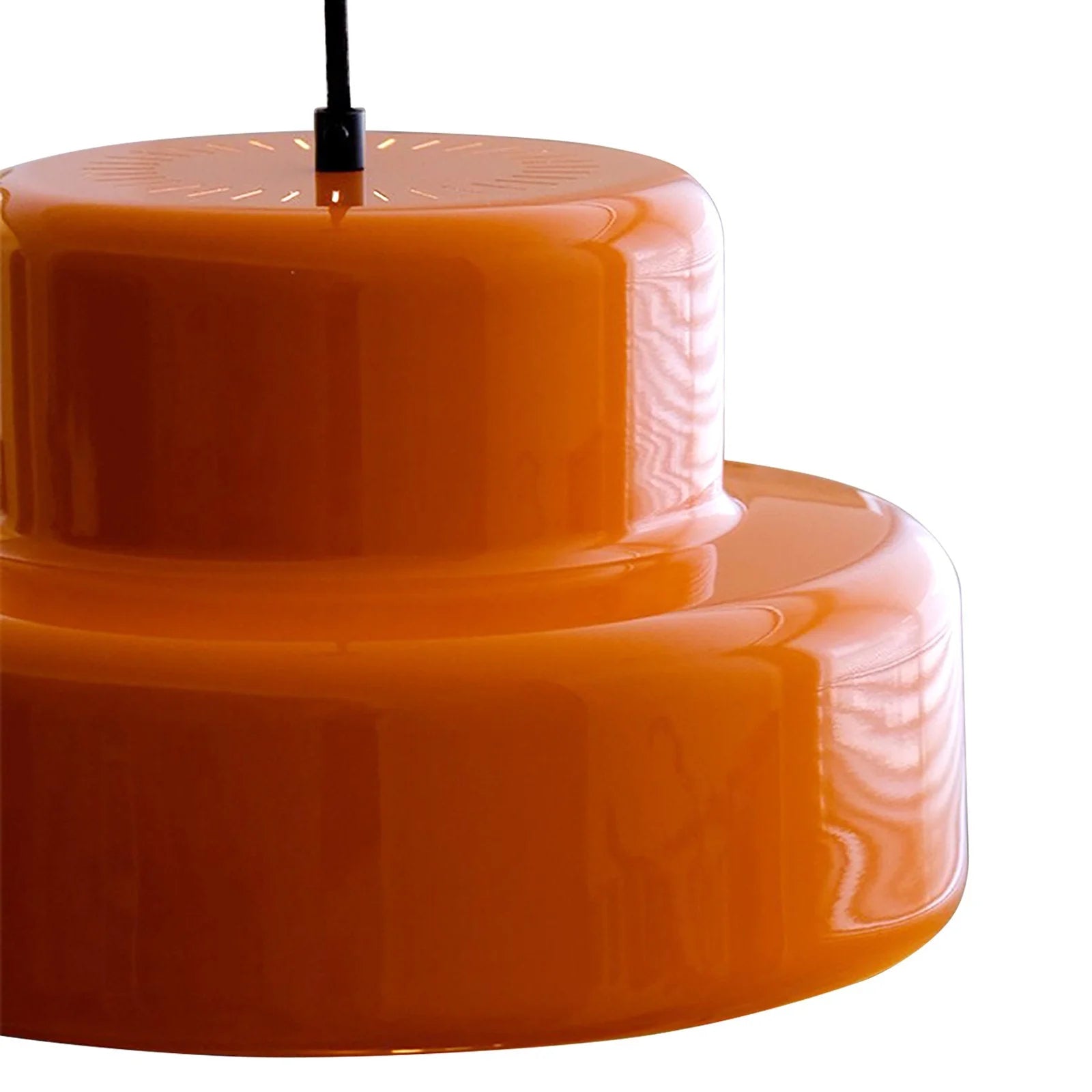 Modern Vintage Bauhaus Orange Pendant Light