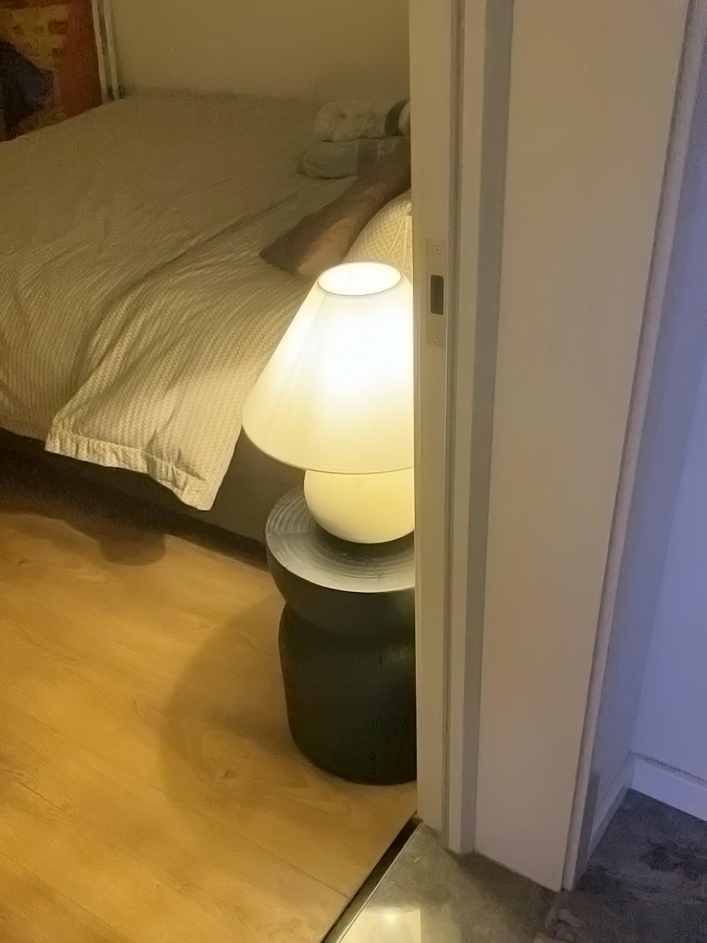 Beachside Whitewashed Wood Table Lamp with White Fabric Shade for Modern Bedside Lighting