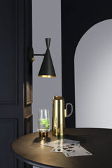 modern-beat-metal-wall-sconce-with-gold-interior-for-bedroom-and-living-room