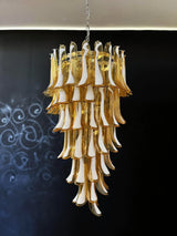 murano-style-amber-glass-petal-spiral-chandelier-handcrafted-elegant-pendant-light