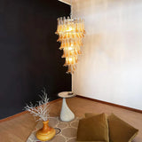 murano-glass-petal-spiral-chandelier-luxury-transparent-glass-pendant-light