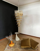 murano-glass-petal-spiral-chandelier-luxury-transparent-glass-pendant-light