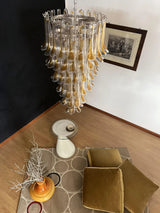 murano-glass-petal-spiral-chandelier-luxury-transparent-glass-pendant-light