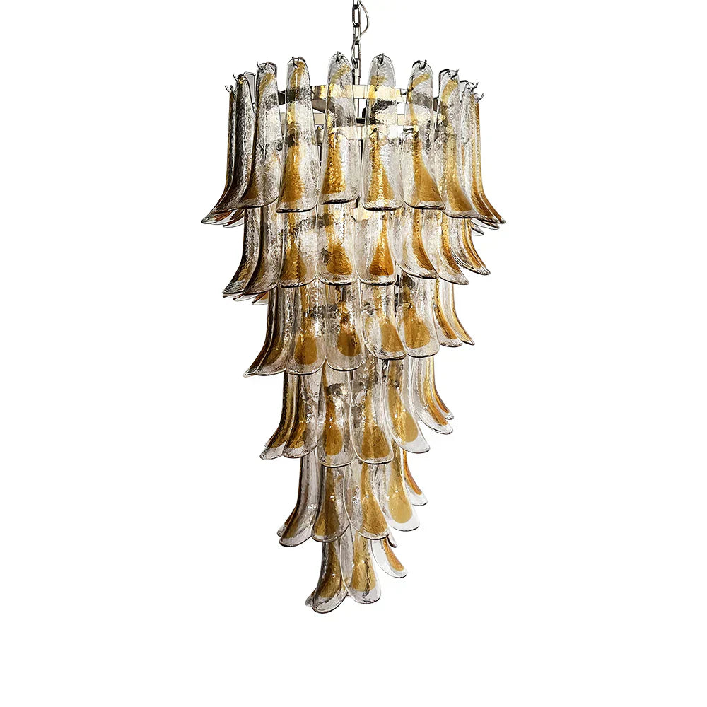 murano-glass-petal-spiral-chandelier-luxury-transparent-glass-pendant-light