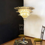 elegant-murano-style-smoked-glass-palmette-chandelier-for-modern-luxury-interiors