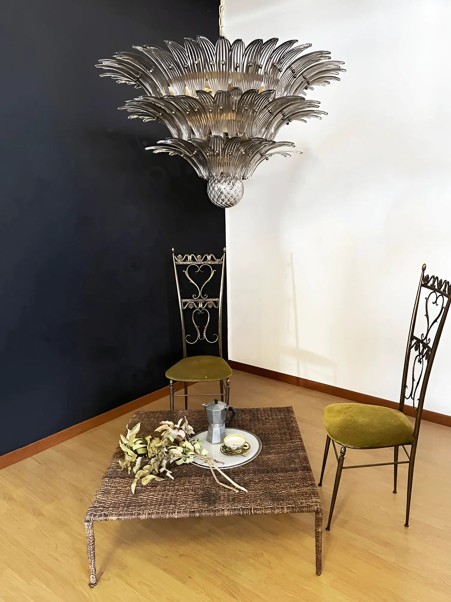 elegant-murano-style-smoked-glass-palmette-chandelier-for-modern-luxury-interiors