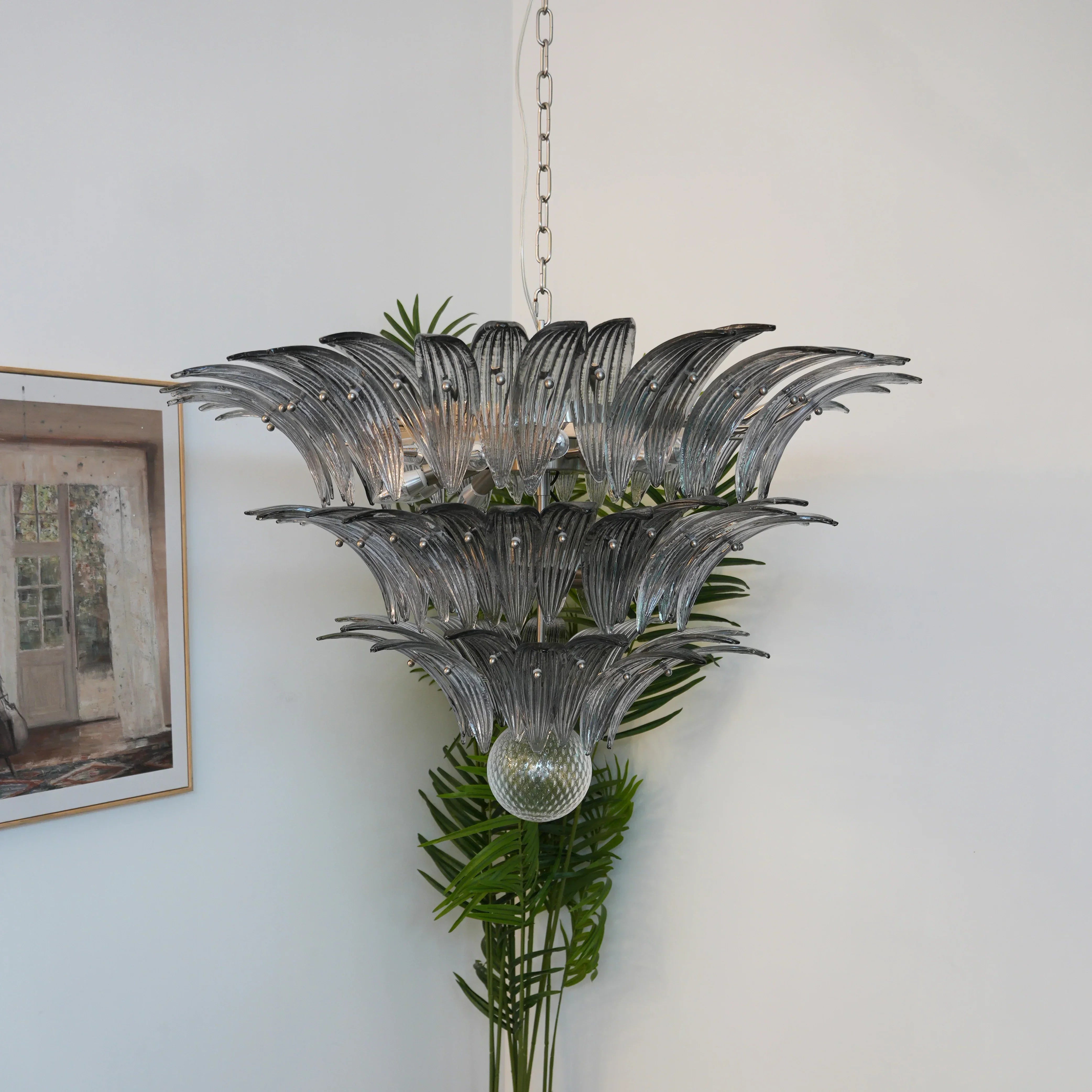 elegant-murano-style-smoked-glass-palmette-chandelier-for-modern-luxury-interiors