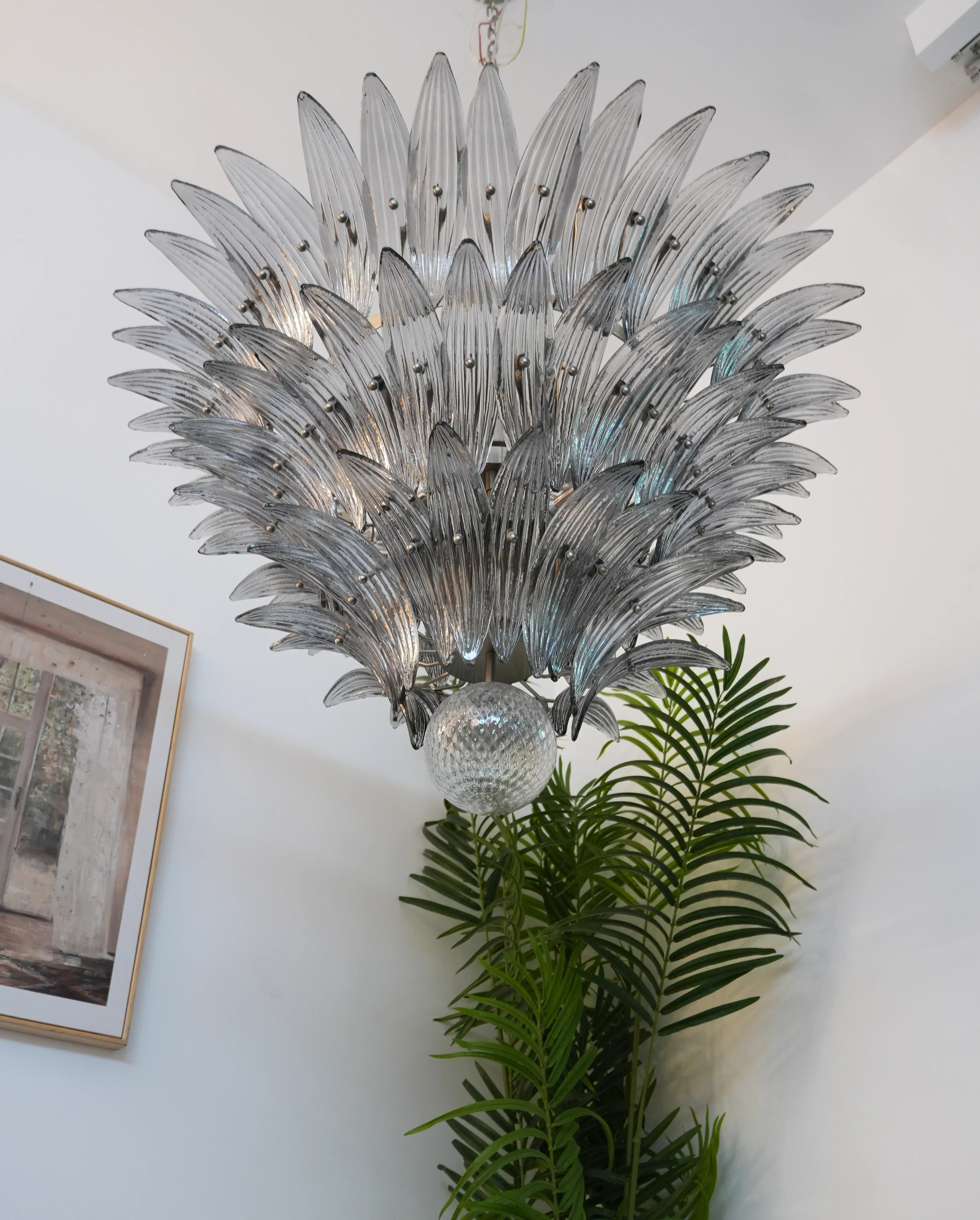 elegant-murano-style-smoked-glass-palmette-chandelier-for-modern-luxury-interiors