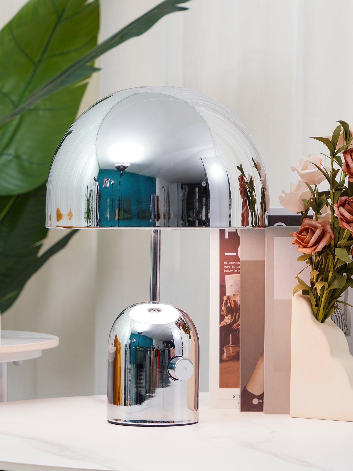 Modern Bell Domed Shade Desk Lamp Minimalist Metal Table Light for Office and Bedside