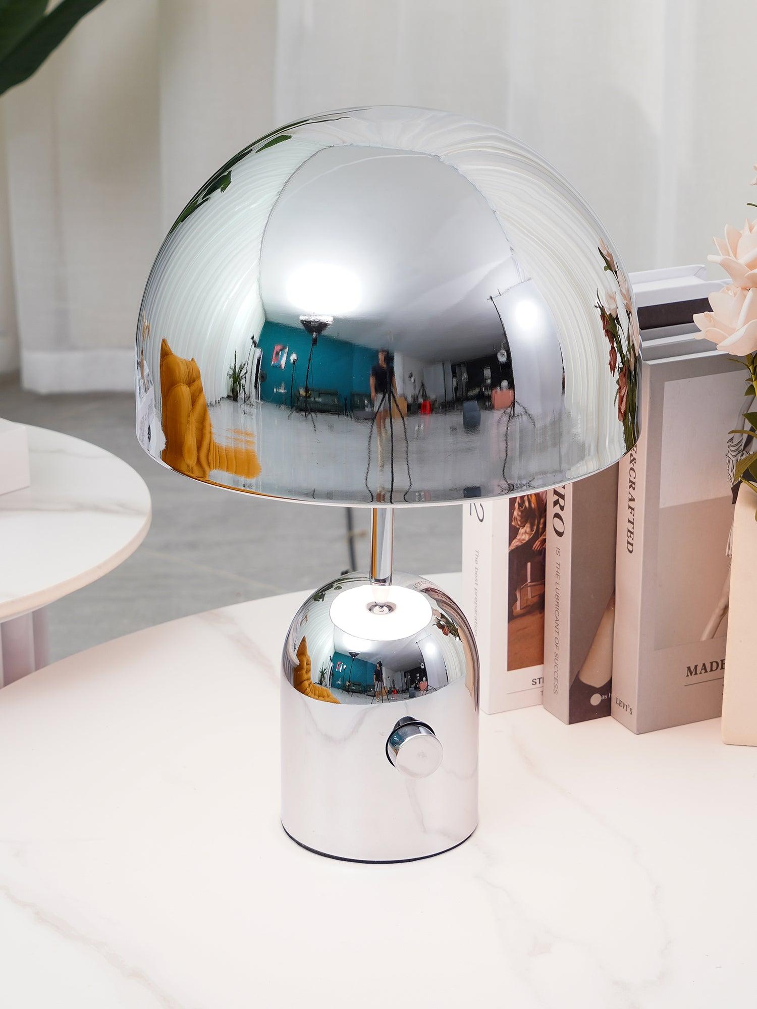 Modern Bell Domed Shade Desk Lamp Minimalist Metal Table Light for Office and Bedside