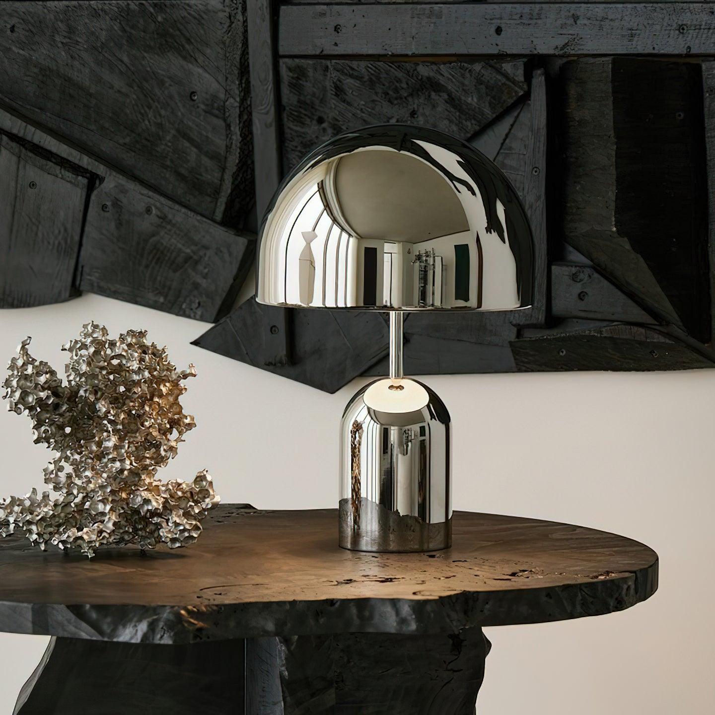 Modern Bell Domed Shade Desk Lamp Minimalist Metal Table Light for Office and Bedside