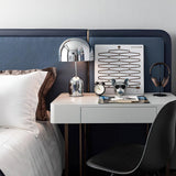 Modern Bell Domed Shade Desk Lamp Minimalist Metal Table Light for Office and Bedside