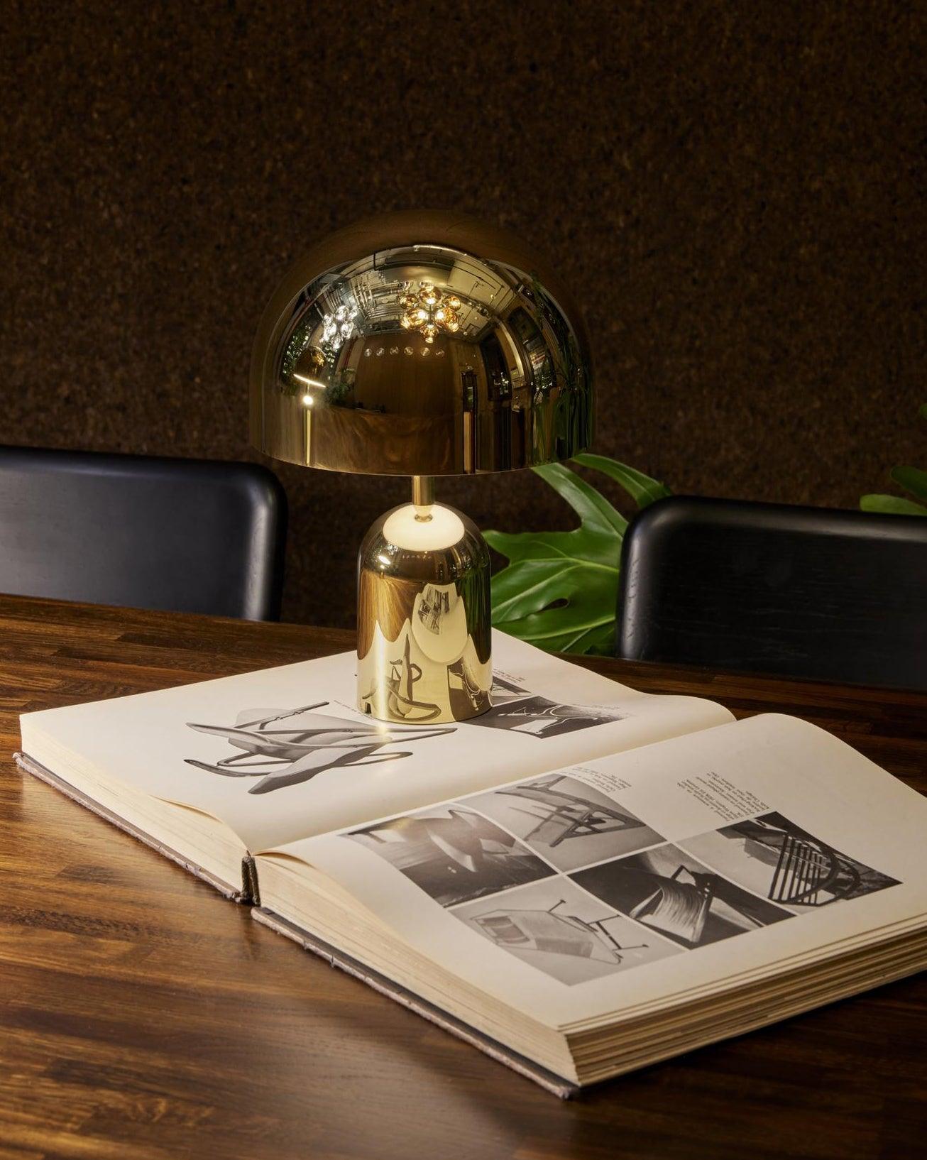 Modern Bell Domed Shade Desk Lamp Minimalist Metal Table Light for Office and Bedside