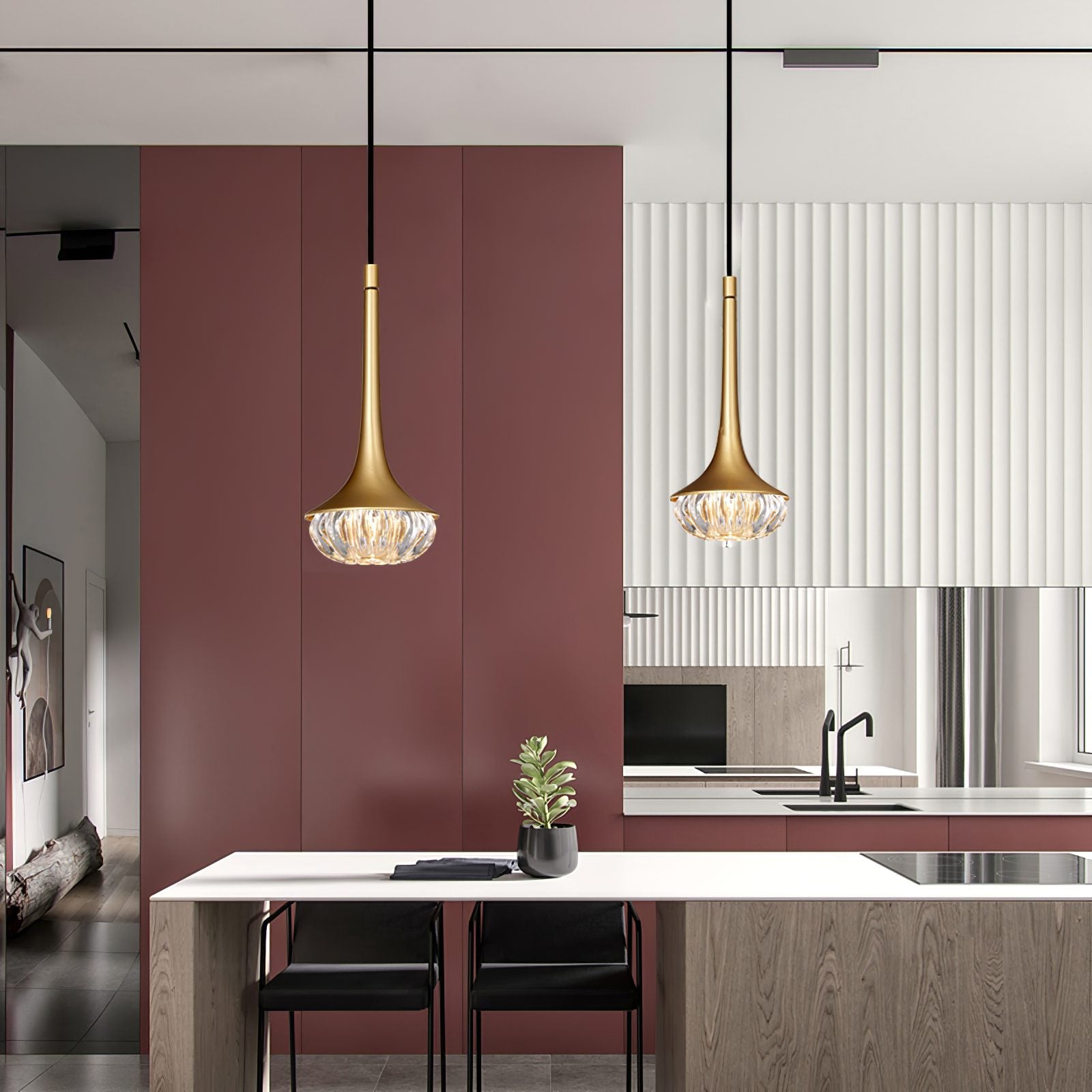 moroccan-style-patterned-glass-pendant-light-gold-teardrop-hanging-ceiling-fixture