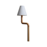 Modern Organic Bend Wood Table Lamp Minimalist Mid Century Bedside Desk Light