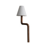 Modern Organic Bend Wood Table Lamp Minimalist Mid Century Bedside Desk Light