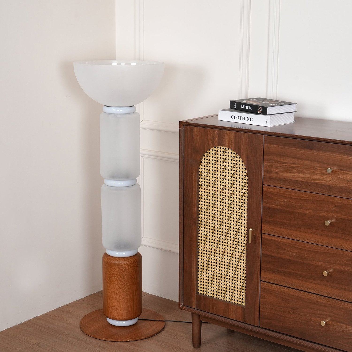 postmodern-art-deco-sculptural-glass-floor-lamp-with-wood-finish-and-integrated-led-lighting