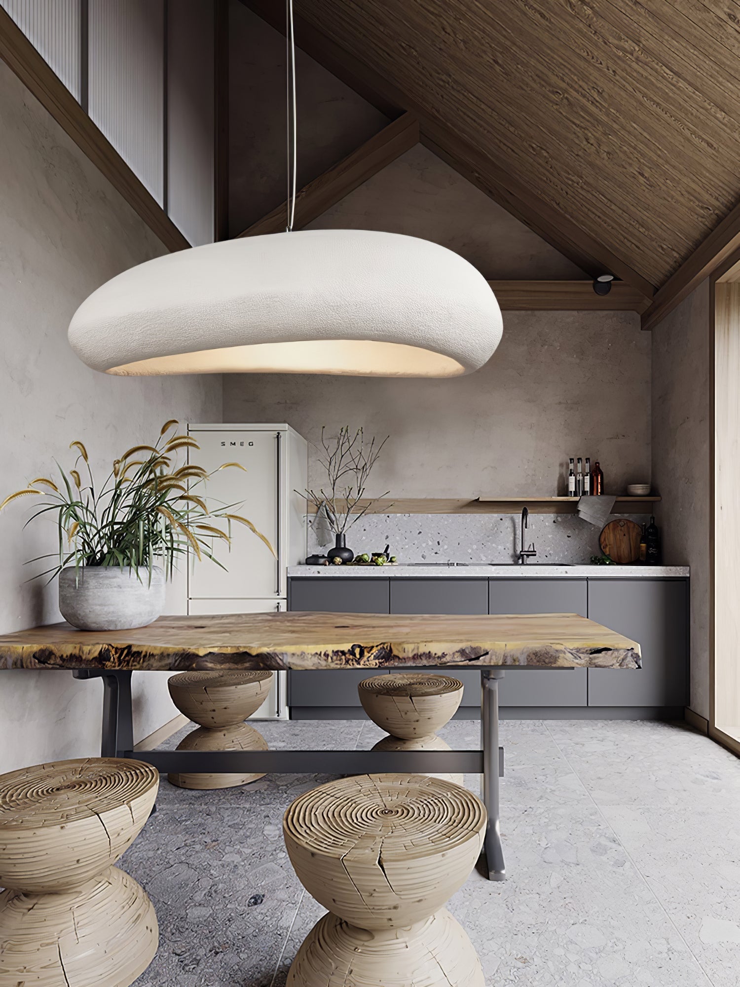 modern-beret-white-pendant-light-large-contemporary-led-hanging-ceiling-fixture