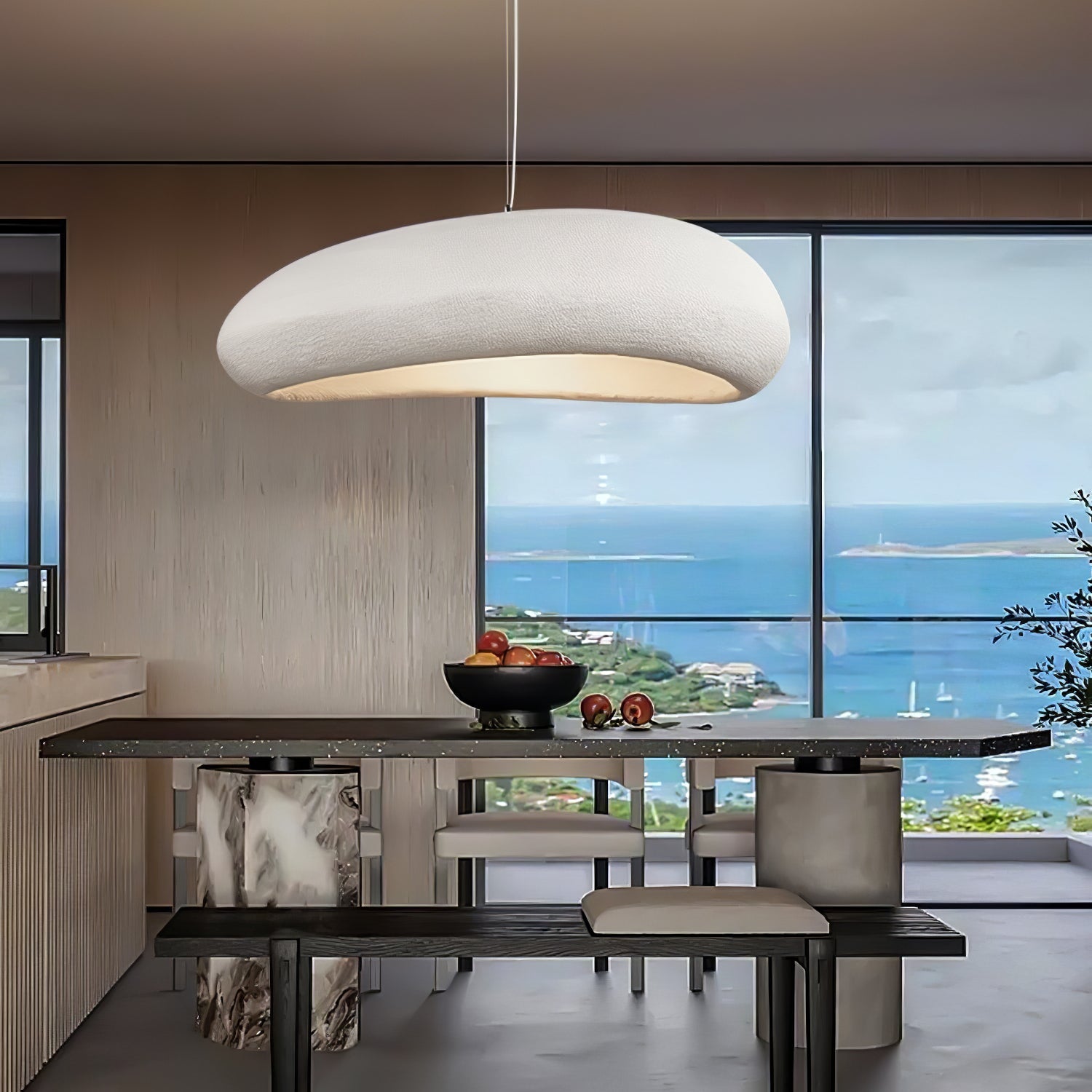 modern-beret-white-pendant-light-large-contemporary-led-hanging-ceiling-fixture