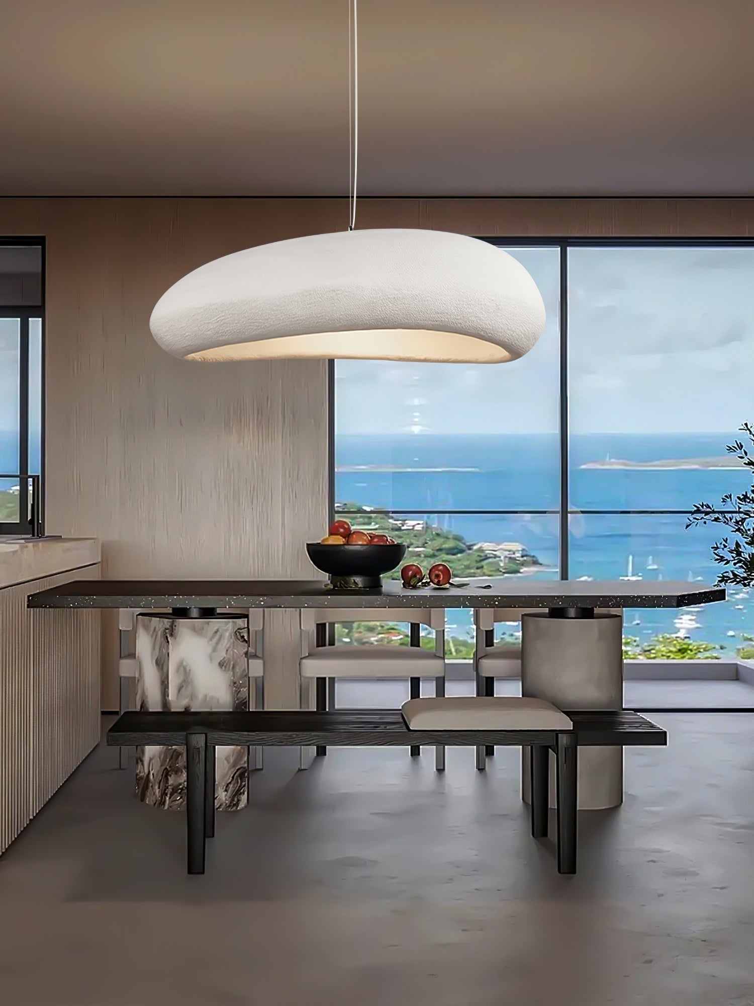 modern-beret-white-pendant-light-large-contemporary-led-hanging-ceiling-fixture