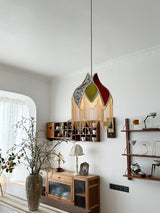 vintage-style-velvet-fringed-pendant-light-with-tassels-and-brass-details