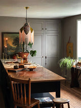 vintage-style-velvet-fringed-pendant-light-with-tassels-and-brass-details