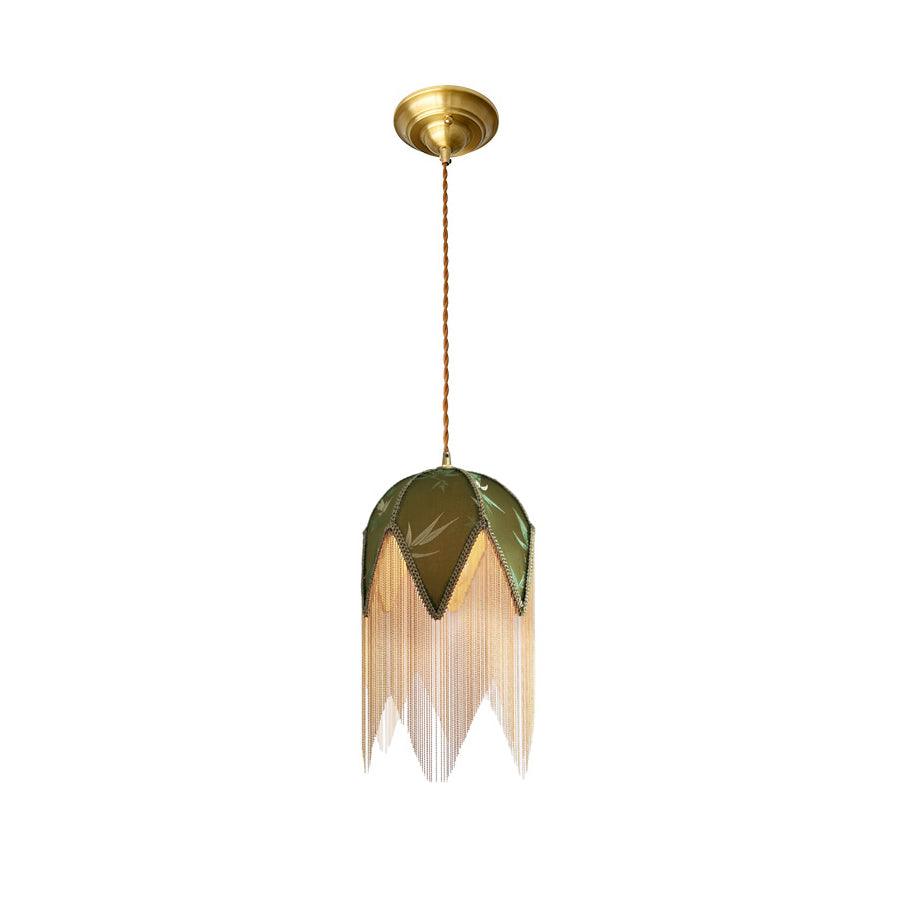 vintage-style-velvet-fringed-pendant-light-with-tassels-and-brass-details