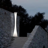 Modern Biconica Pol LED Standing Floor Lamp with Ambient Uplight in White Finish