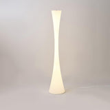 Modern Biconica Pol LED Standing Floor Lamp with Ambient Uplight in White Finish