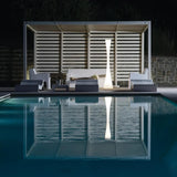 Modern Biconica Pol LED Standing Floor Lamp with Ambient Uplight in White Finish