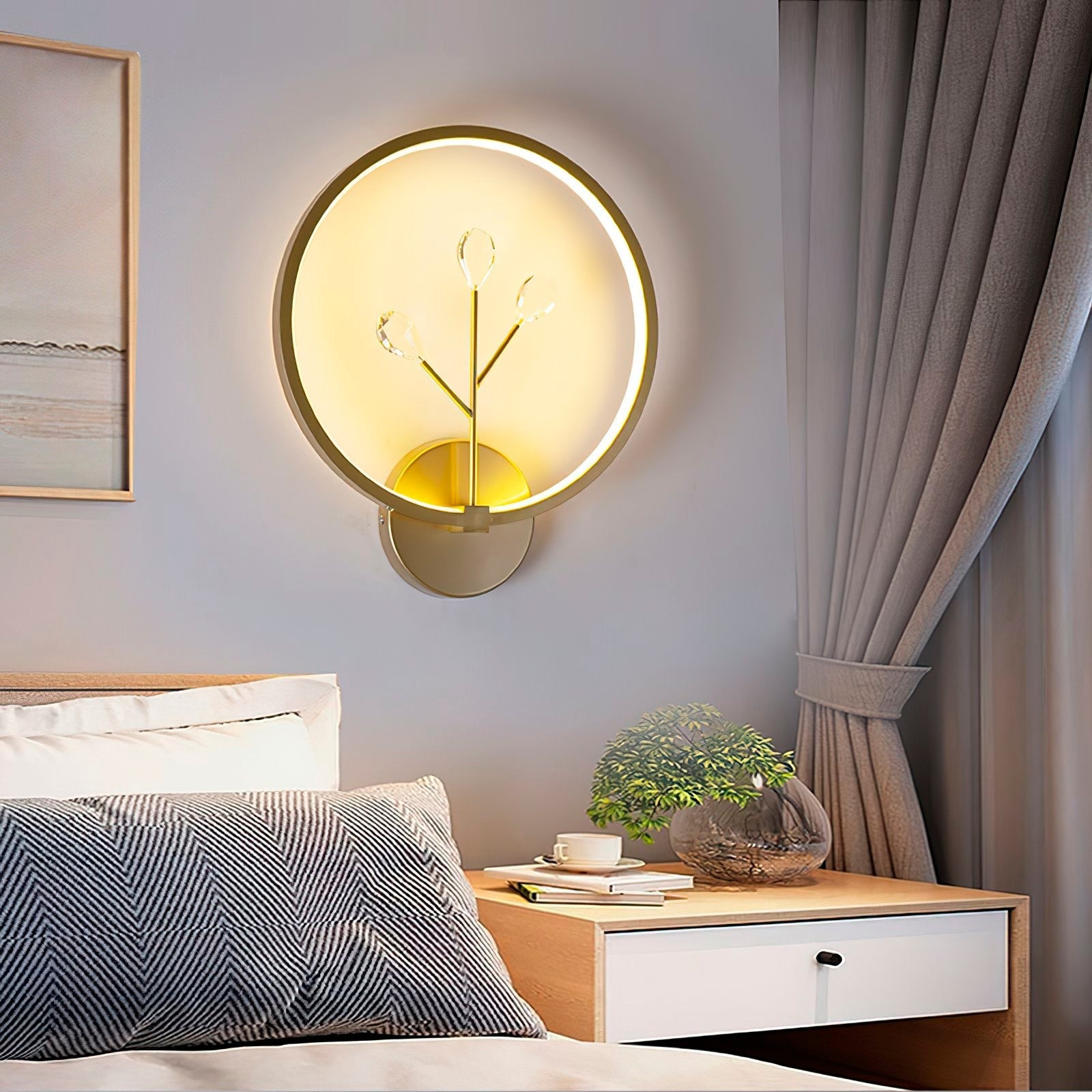 modern-polished-brass-bifurcated-crystal-wall-sconce-with-three-color-led-light