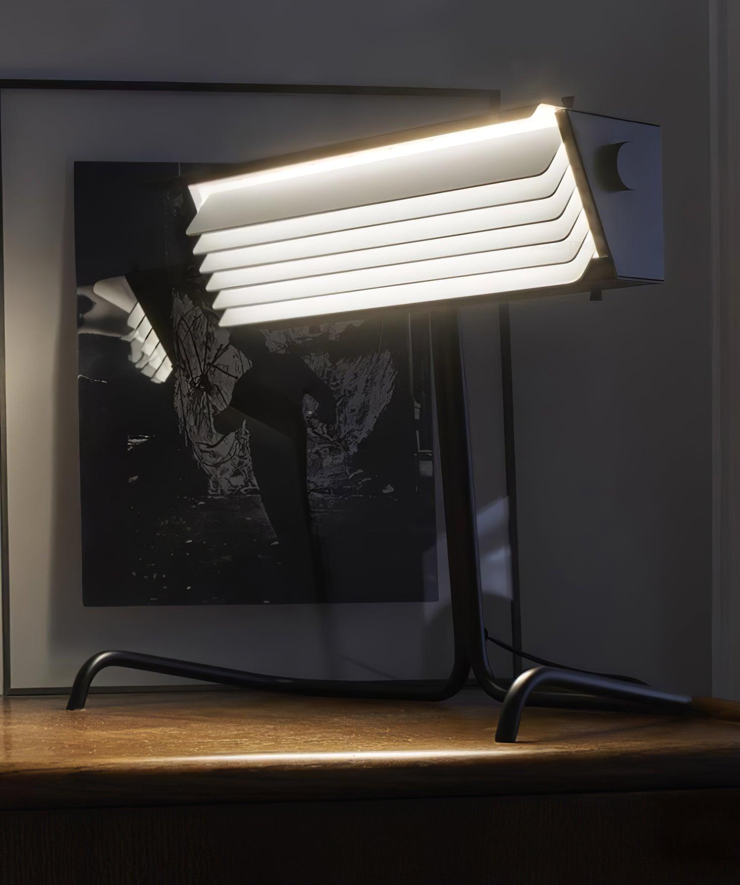 Modern Biny LED Desk Lamp Futuristic Geometric Table Light for Workspace and Bedroom