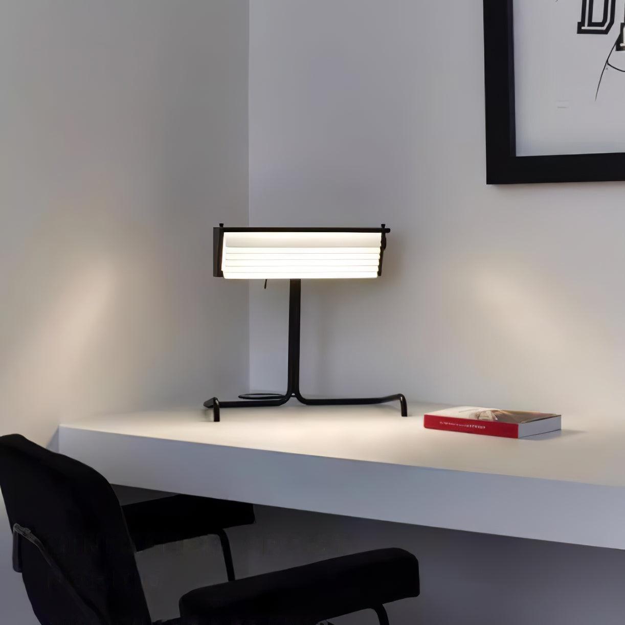 Modern Biny LED Desk Lamp Futuristic Geometric Table Light for Workspace and Bedroom