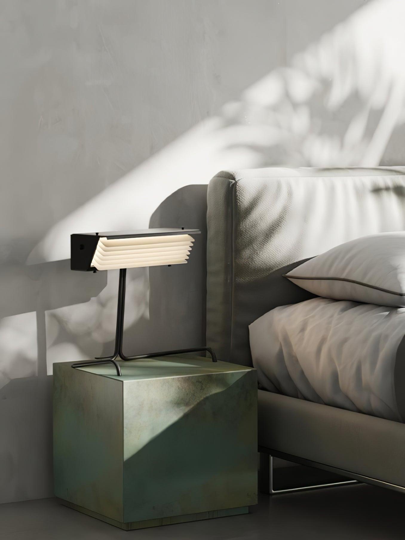 Modern Biny LED Desk Lamp Futuristic Geometric Table Light for Workspace and Bedroom