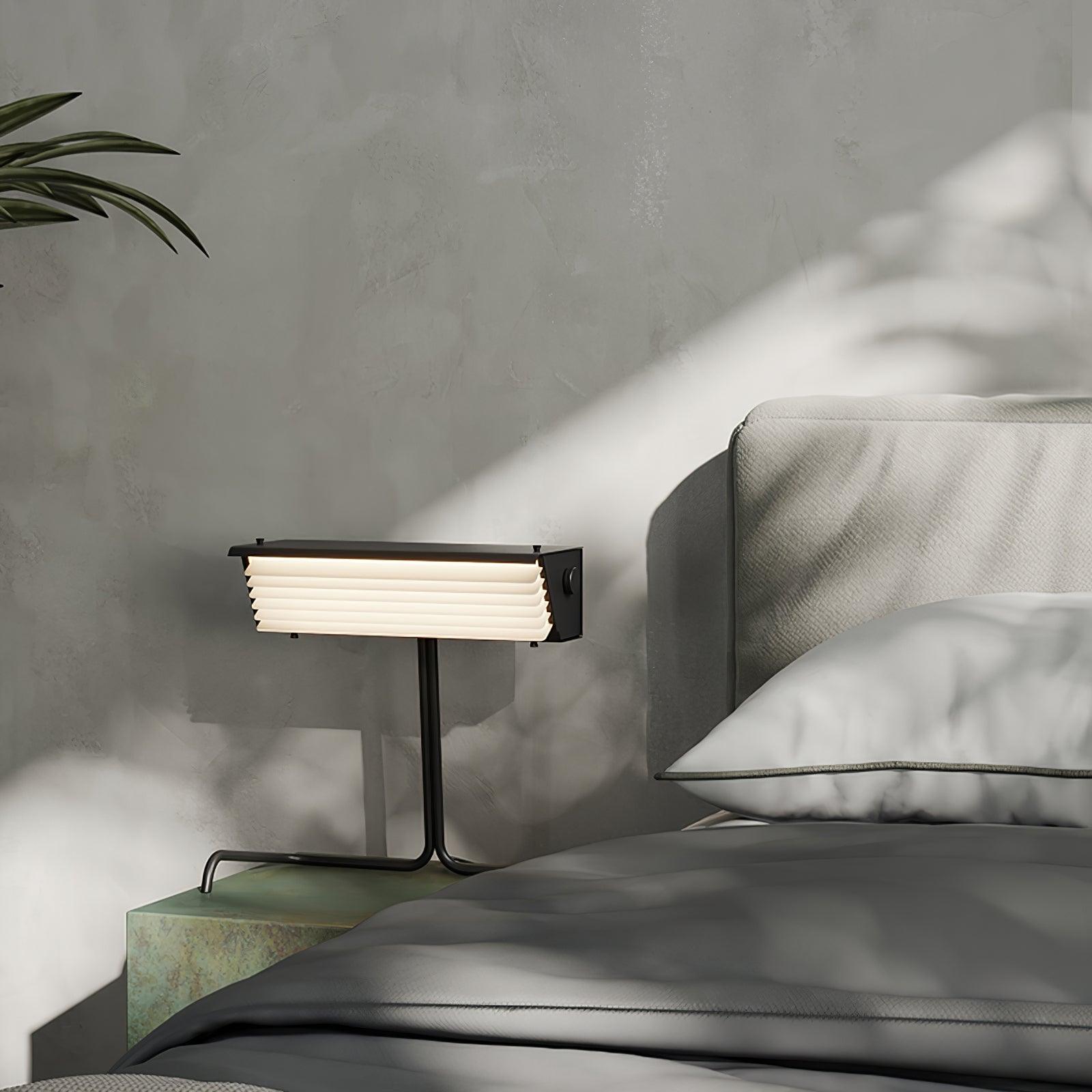 Modern Biny LED Desk Lamp Futuristic Geometric Table Light for Workspace and Bedroom
