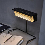 Modern Biny LED Desk Lamp Futuristic Geometric Table Light for Workspace and Bedroom