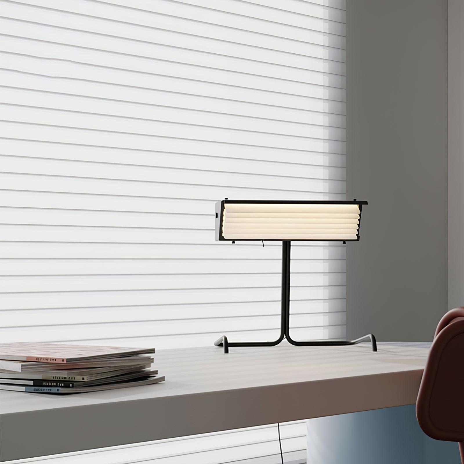 Modern Biny LED Desk Lamp Futuristic Geometric Table Light for Workspace and Bedroom