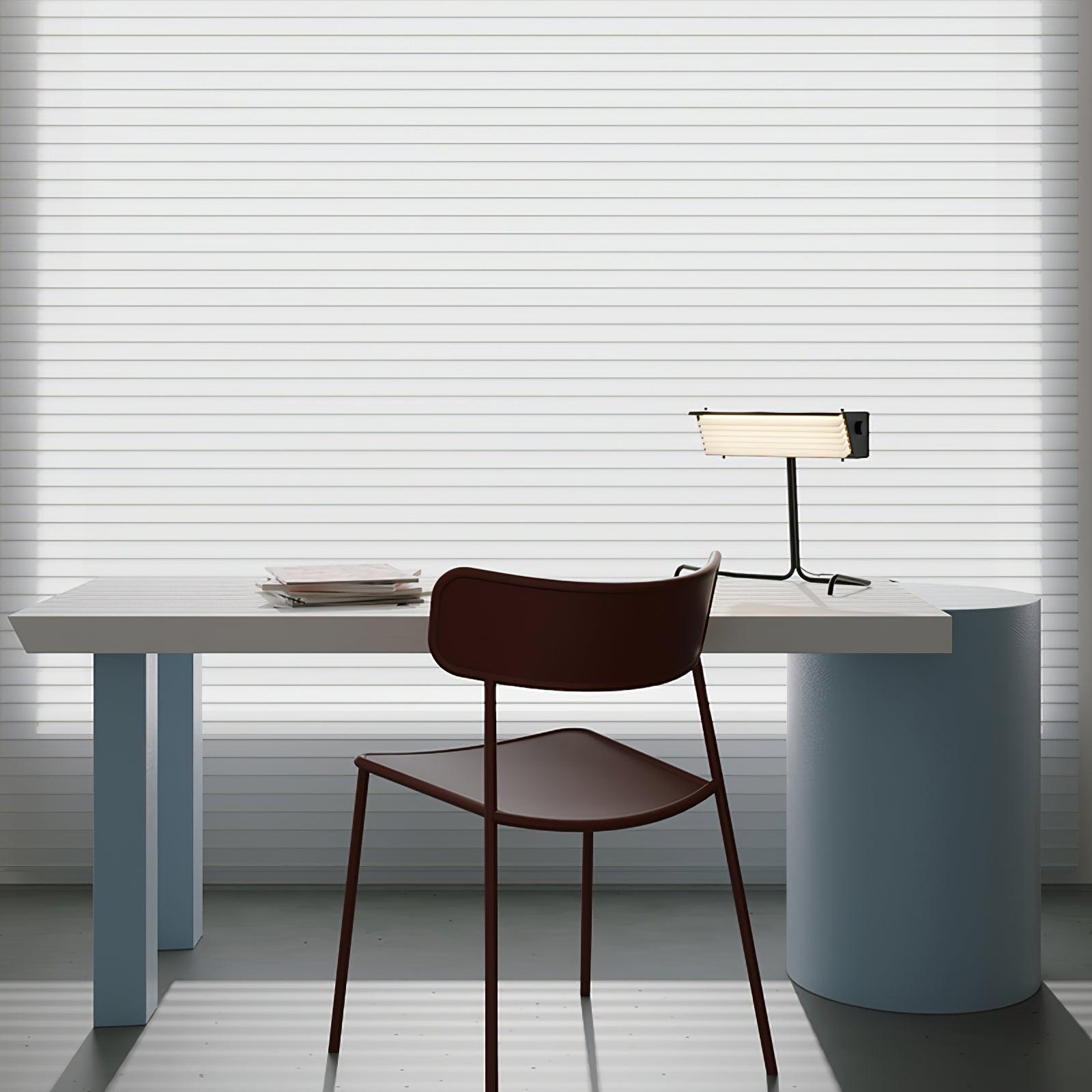 Modern Biny LED Desk Lamp Futuristic Geometric Table Light for Workspace and Bedroom