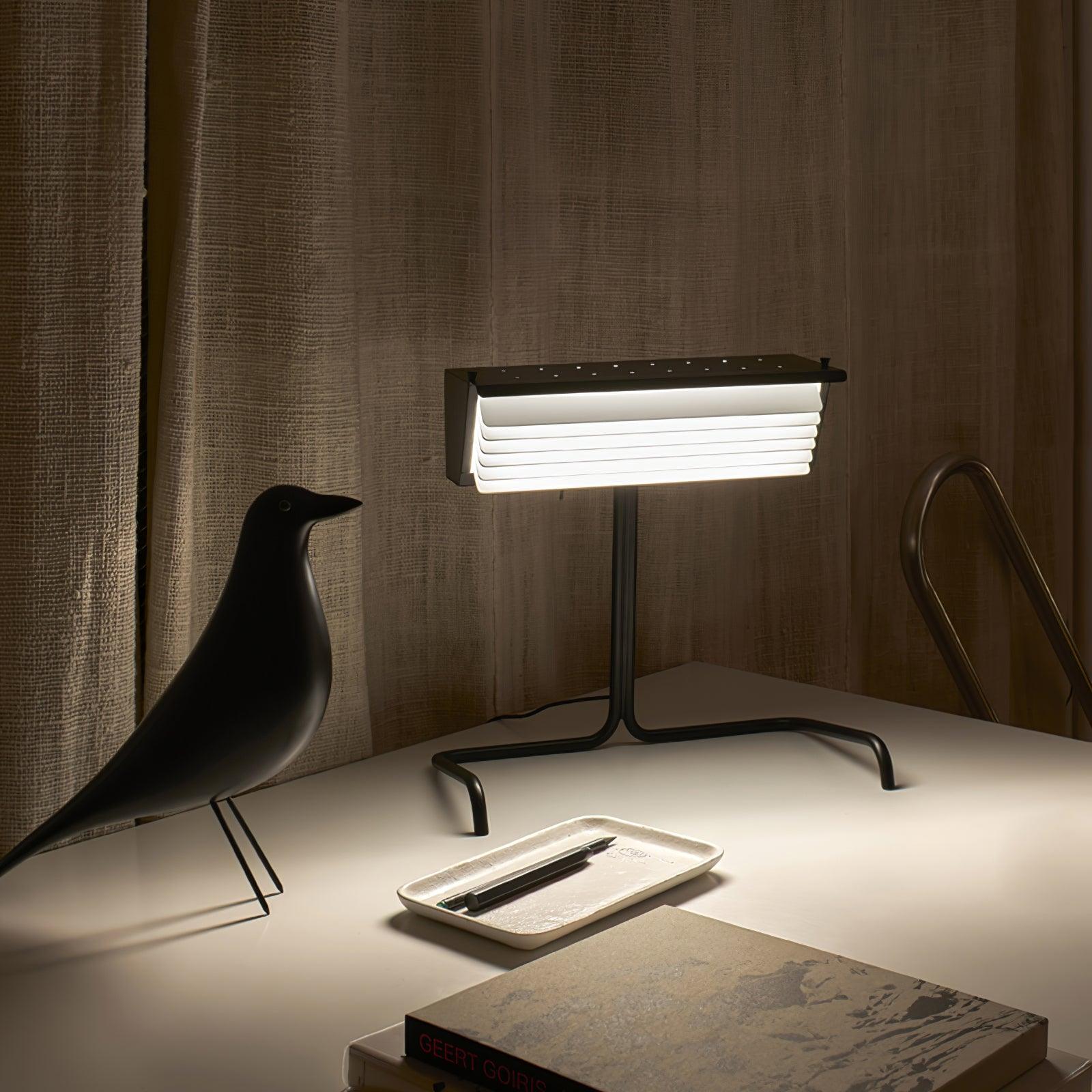 Modern Biny LED Desk Lamp Futuristic Geometric Table Light for Workspace and Bedroom