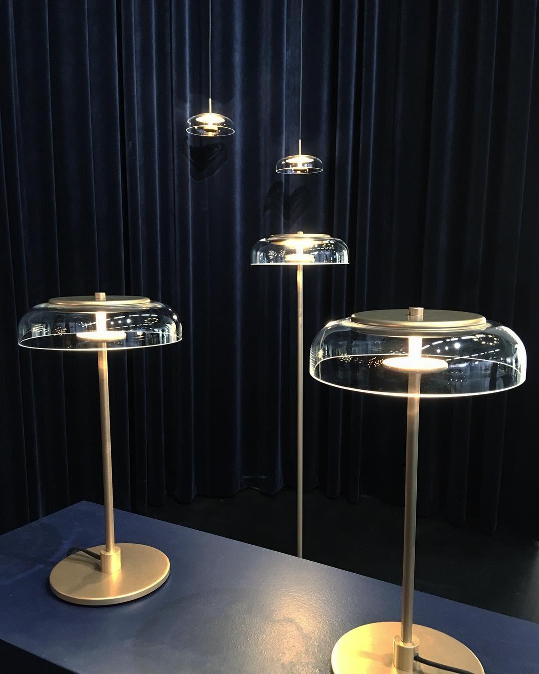 Modern Solara Brass and Glass LED Table Lamp for Living Room and Office