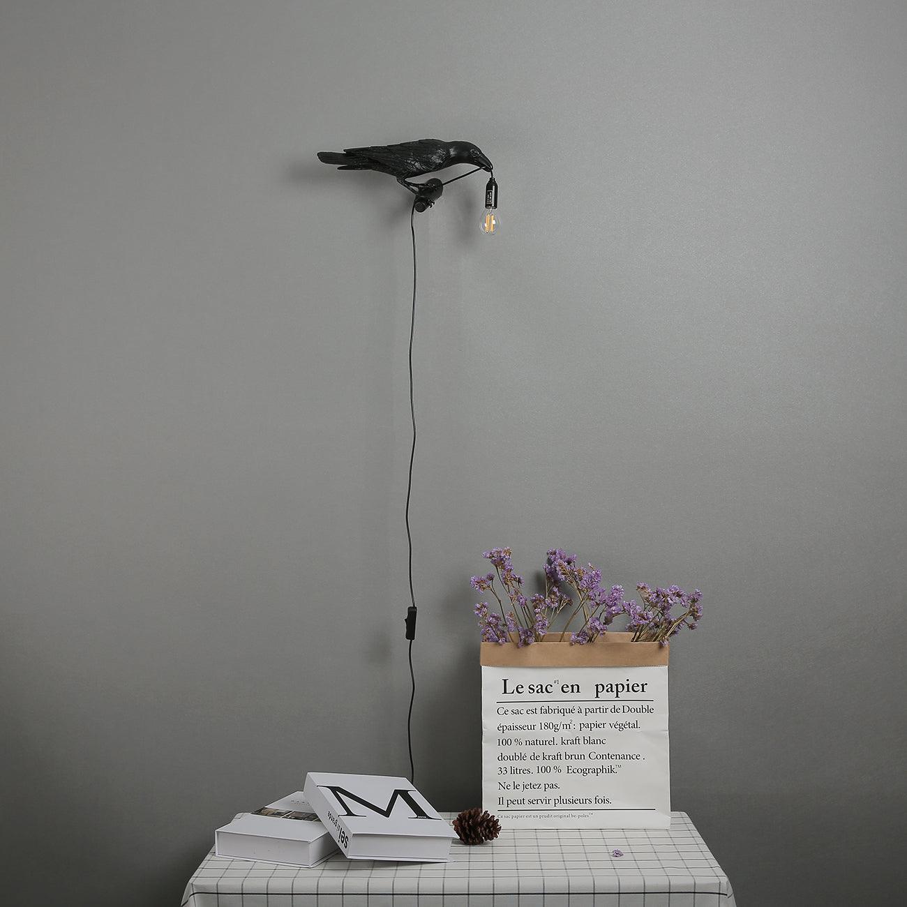 creative-resin-raven-bird-wall-sconce-modern-animal-lamp-for-bedroom-living-room