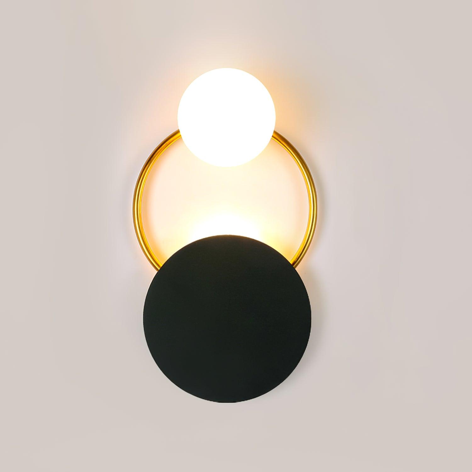 modern-geometric-black-and-gold-wall-sconce-with-white-glass-sphere-light-fixture