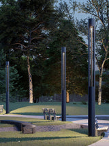 Modern Geometric Outdoor LED Post Light Minimalist Landscape Garden Column Street Lamp IP65