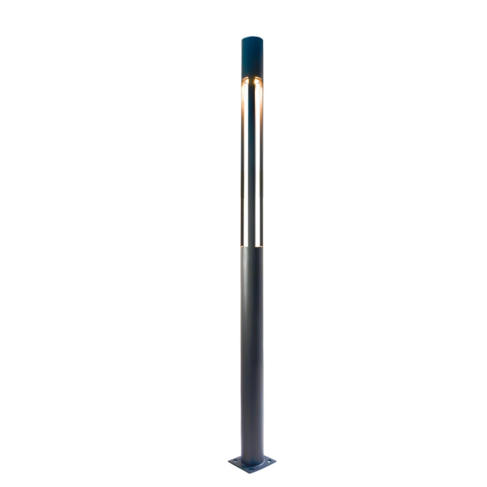 Modern Geometric Outdoor LED Post Light Minimalist Landscape Garden Column Street Lamp IP65