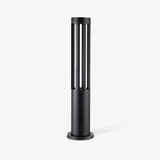 Modern Black Cylindrical LED Garden Post Light Waterproof Path Outdoor Bollard Lamp