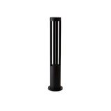 Modern Black Cylindrical LED Garden Post Light Waterproof Path Outdoor Bollard Lamp