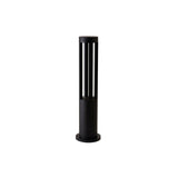Modern Black Cylindrical LED Garden Post Light Waterproof Path Outdoor Bollard Lamp